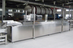 Good Price Automatic Continuous Belt Frying Machine Auto Industrial Conveyor Fryer Line Electric Gas Fry Equipment for Sale