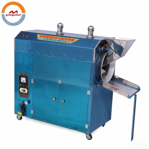 Automatic Small Chili Pepper Roasting Machine Auto Mini Electric Gas Chilli Rotary Drum Roaster Oven Equipment for Sale