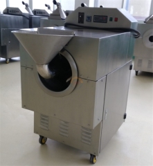 Automatic Peanut Electromagnetic Roasting Machine Auto Roasted Sesame Seeds Almonds Nuts Induction Drum Roaster for Sale