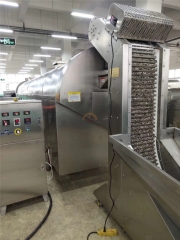 Automatic Continuous Nut Roasting Machine Auto Continous Cocoa Bean Dry Nuts Electric Gas Roaster Continues Roasters for Sale