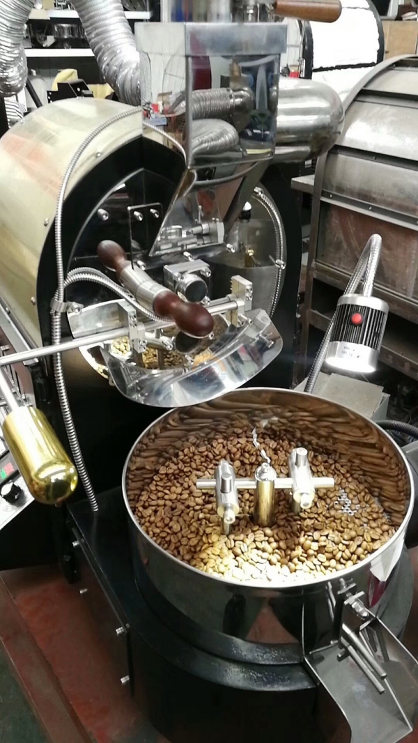 Automatic Small Coffee Bean Roasting Machine Auto Commercial Electric Gas Hot air Coffee Beans Rotary Drum Roaster for Sale