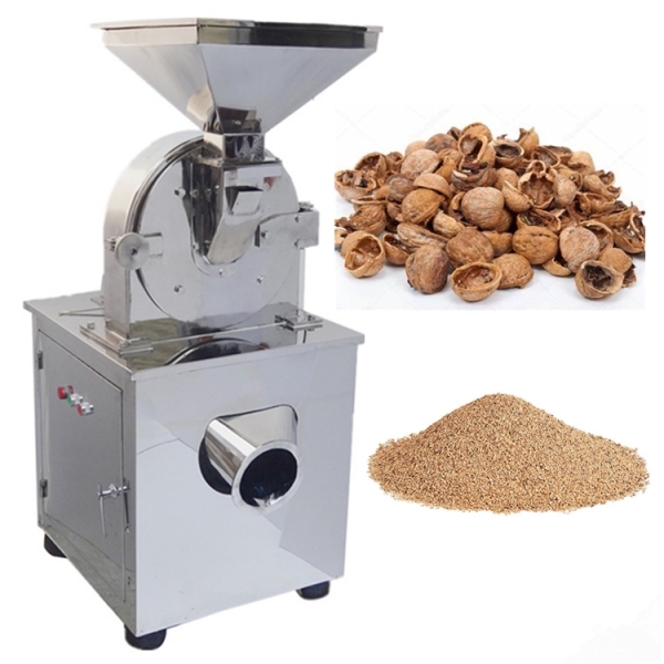 Automatic Walnut Shell Powder Making Crushing Grinding Machine Auto Industrial Almond Shell Crusher Grinder Mill for Sale