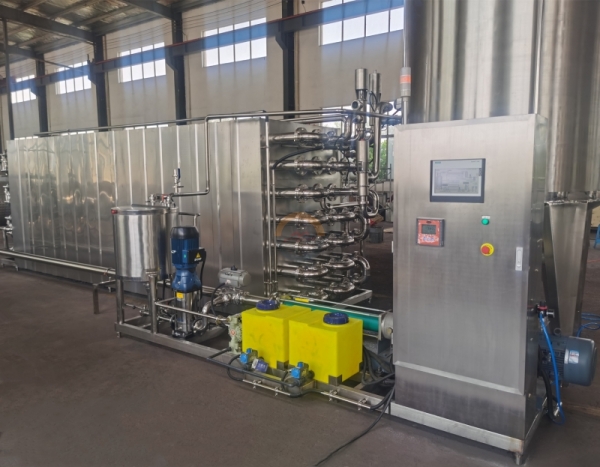 Automatic Dairy Tubular Sterilizer Auto Cow Calf Camel Milk Tube in Tube Sterilization Sterilizing Machine Equipment for Sale