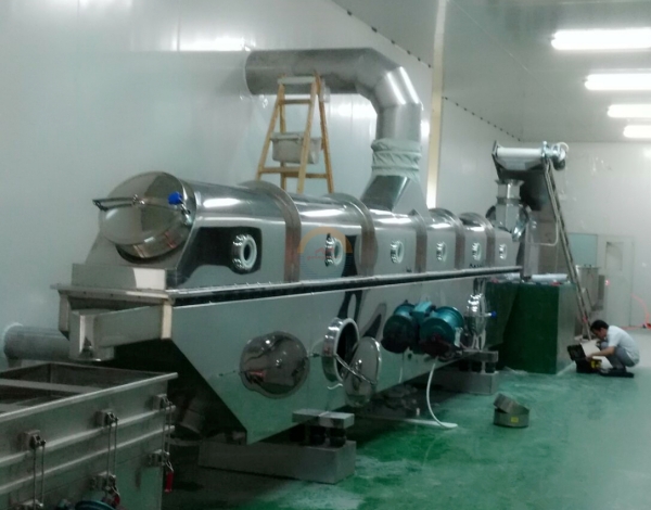 Sugar Vibrating Fluid Bed Drying Machine Beans Seed Soybean Horizontal Vibration Fluidized Bed Dryer Food Drier for Sale