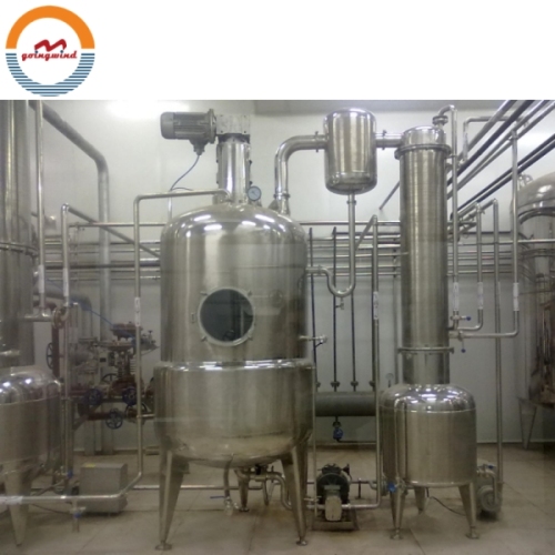 Vacuum Concentration Evaporation tank Batch Concentrator Evaporator Auto Single Effect Scraped Film Concentrate Unit for Sale