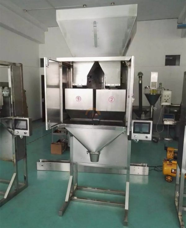 Semi Automatic Rice Grain Filling Packing Machine Nut Seed Coffee Bean Bag Weighing and Packaging Machinery Manual Filler Packer