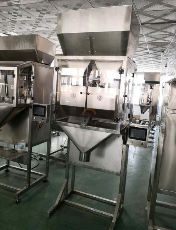 Semi Automatic Rice Grain Filling Packing Machine Nut Seed Coffee Bean Bag Weighing and Packaging Machinery Manual Filler Packer