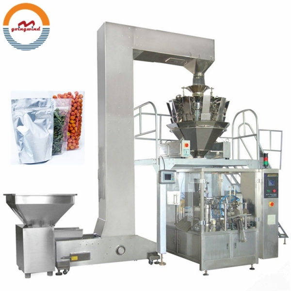 Automatic Doypack Stand up Pouch Packing Machine Auto Zip Lock Bag Premade Zipper Doy Pack Nitrogen Filling Packaging Machinery