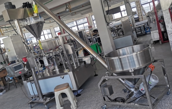 Automatic Zipper Pouch Powder Filling Packing Machine Zip Lock Stand up Paper Bag Doypack Flour Packaging Machinery for Sale