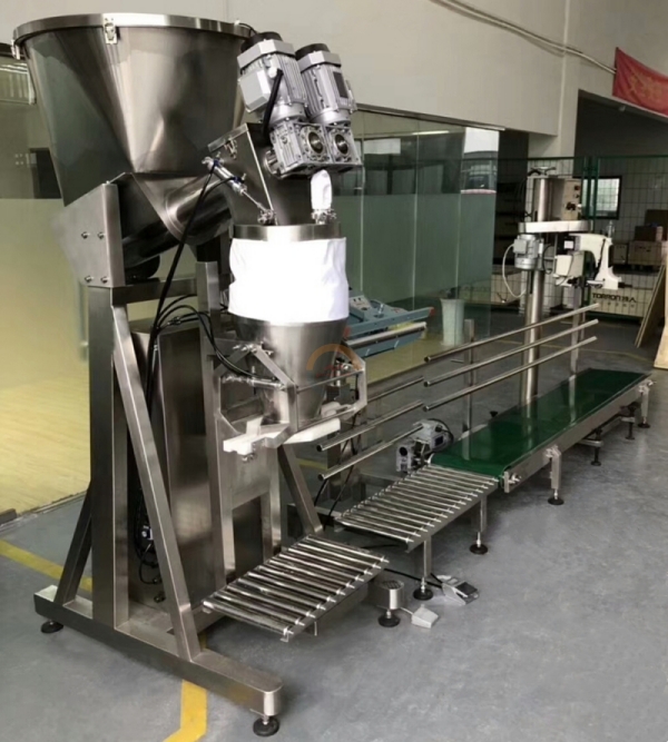 25kg 50kg Milk Powder Bag Filling Packing Machine 25 50 kg Wheat Flour Corn Starch Guar Gum Packaging Bagging Machinery for Sale