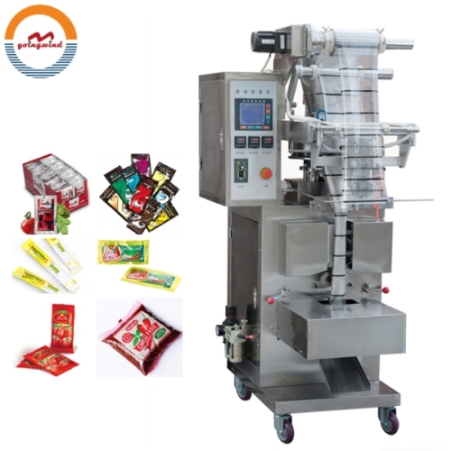 Automatic Date Paste Condiment Filling and Sealing Packing Machine Sesame Butter Tahini Sauce Bag Packaging Machinery for Sale