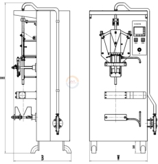 Good Price Automatic Liquid Plastic Bag Filling and Sealing Packing Machine Auto Vertical Forming Packaging Equipment for Sale