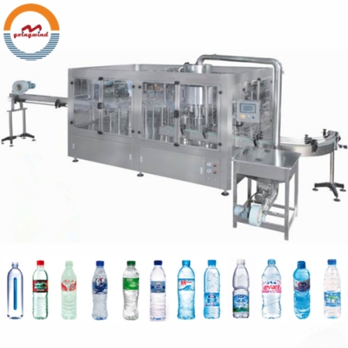 Automatic Small Scale Mineral Drinking Water Bottle Filling Machine Auto Pet Bottling Packaging Plant Filler Line for Sale