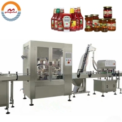 Automatic Chocolate Spread Jar Filling and Capping Machine Liquid Chocolate Paste Sauce Syrup Cream Bottle Packing Line for Sale