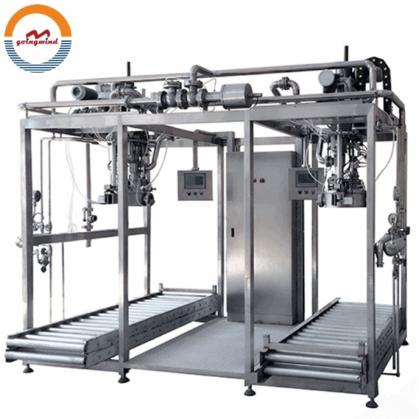 Automatic Fruit Puree Jam Juice 220l Aseptic Bag in Drum Filling Machine Pulps 200 Liter Bucket Barrel Bag in Box Manual Filler