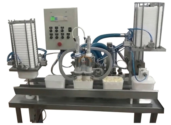 Automatic Calippo Cup Filling and Sealing Packing Machine Commercial Ice Cream Paper Tube Container Packaging Machinery for Sale