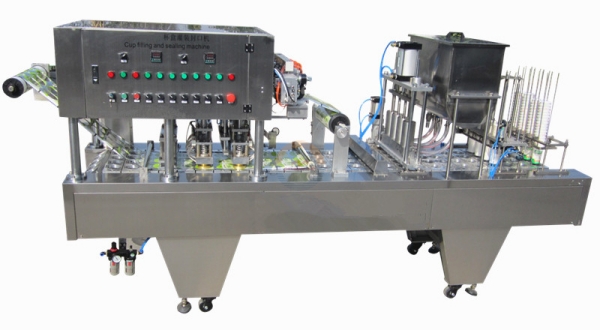 Automatic Tomato Paste Hummus Plastic Cup Filling and Sealing Machine Auto Ketchup Jelly Jam Peanut Butter Cream Packing Line