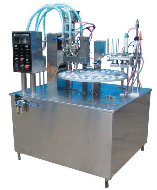Automatic Calippo Cup Filling and Sealing Packing Machine Commercial Ice Cream Paper Tube Container Packaging Machinery for Sale