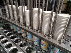 Automatic Yogurt Plastic Cup Filling and Sealing Packing Machine Auto Yoghurt Curd Milk Pods Packaging Line Equipment for Sale