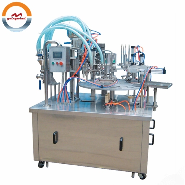Automatic Calippo Cup Filling and Sealing Packing Machine Commercial Ice Cream Paper Tube Container Packaging Machinery for Sale
