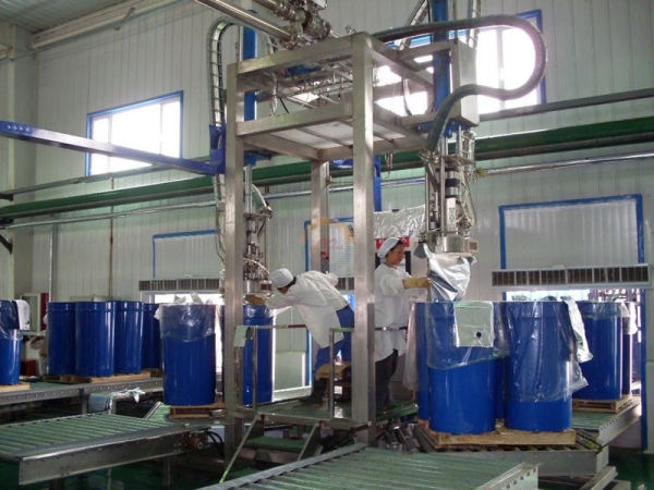 Automatic Tomato Paste Aseptic Bag Drum Filling Capping Packing Machine Food mango Pulp Bulk Bucket Packaging Machinery for Sale