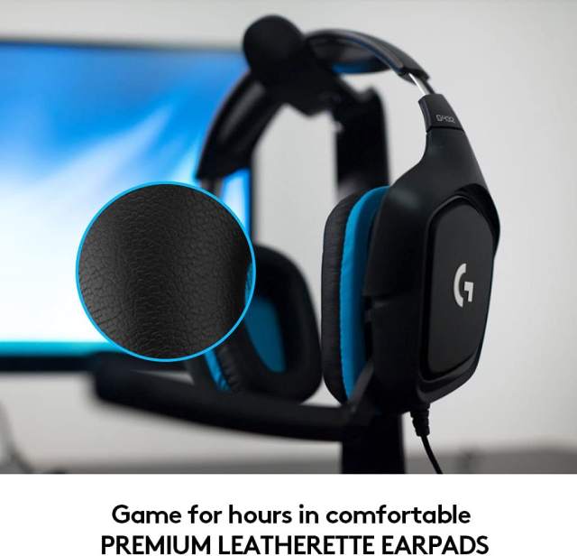 succes Bulk Heel Logitech G432 Wired Gaming Headset, 7.1 Surround Sound, DTS Headphone:X  2.0, Flip-to-Mute Mic,