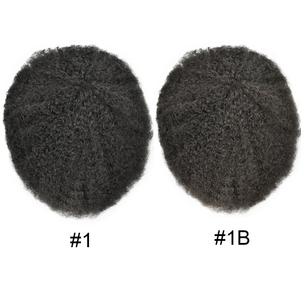 Malelionhair Afro Full Lace toupee for black men