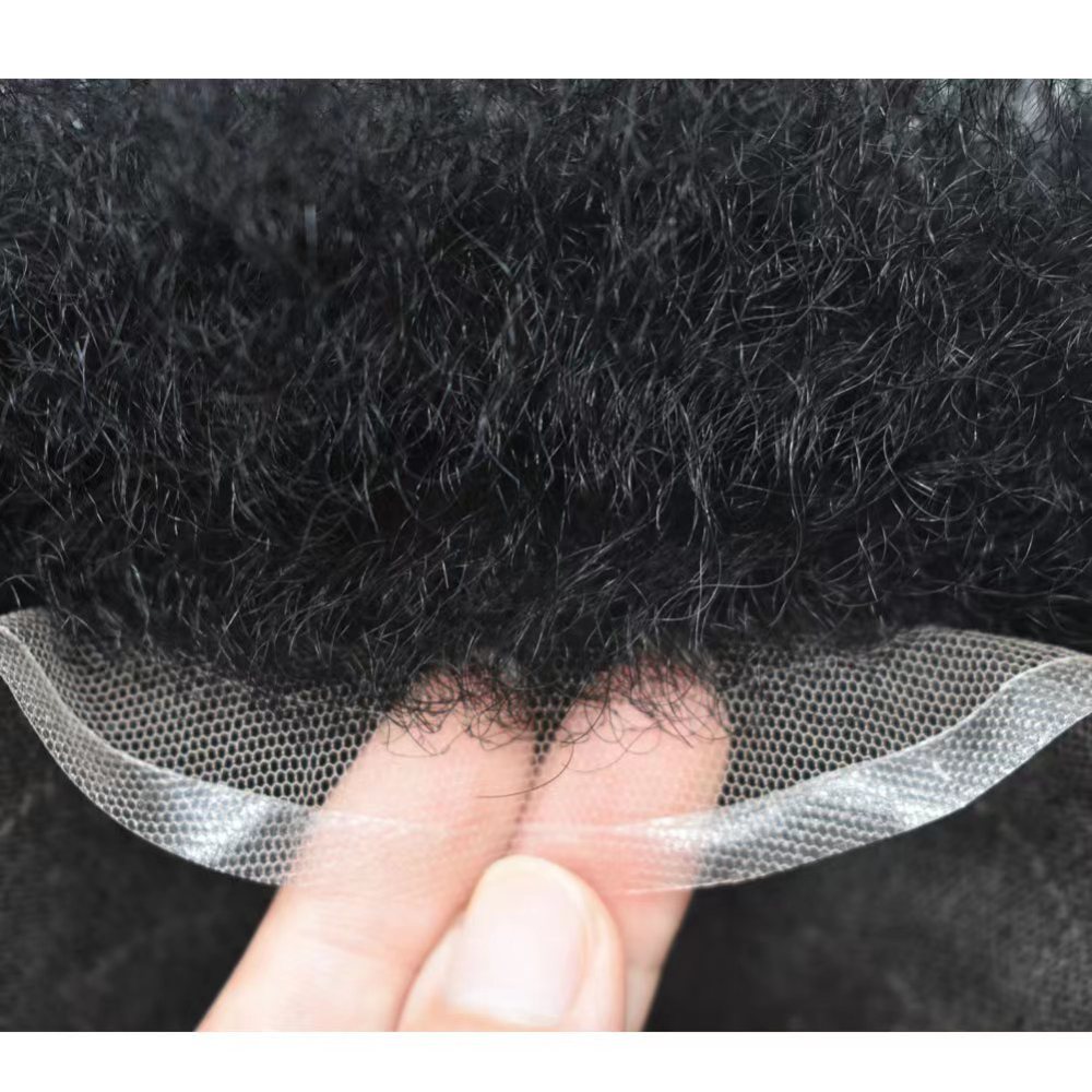 Afro Full Lace toupee for black men
