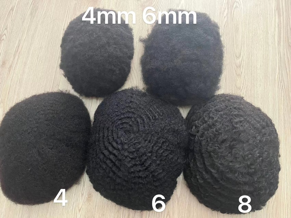 Afro Full Lace toupee for black men