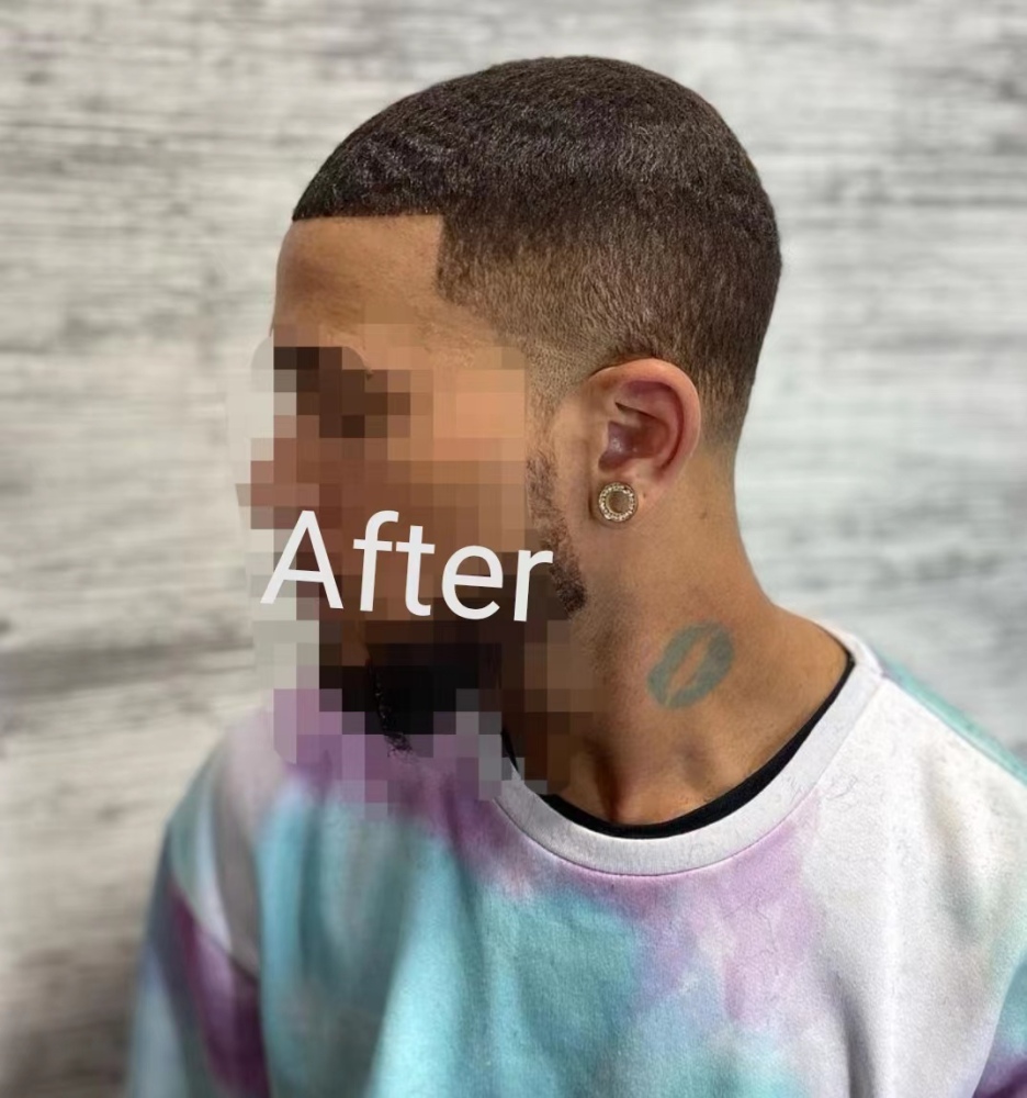 Malelionhair Afro Full Lace toupee for black men
