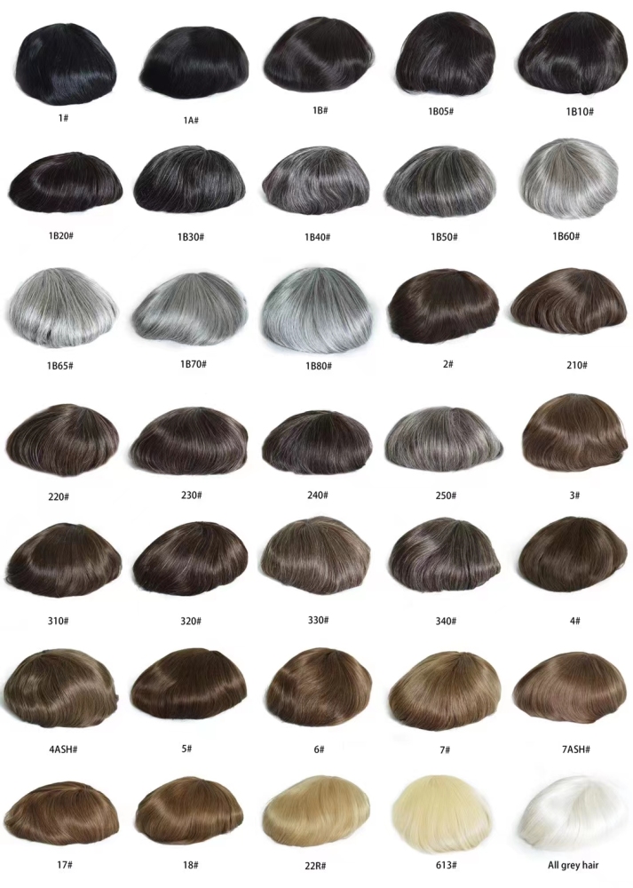 Malelionhair Mens Toupee Mono Lace+NPU Around Real Human Hair System Replacement For Men DURO MONO