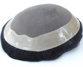 Malelionhair Toupee For Men Mono Lace+NPU Around Real Human Hair System Replacement For Men DURO MONO MF