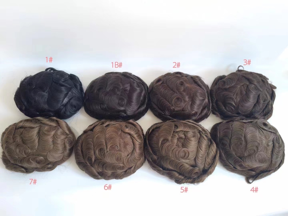 Malelionhair Toupee For Men French Lace Center PU Around Easy To Tape Mens Hair System Australia