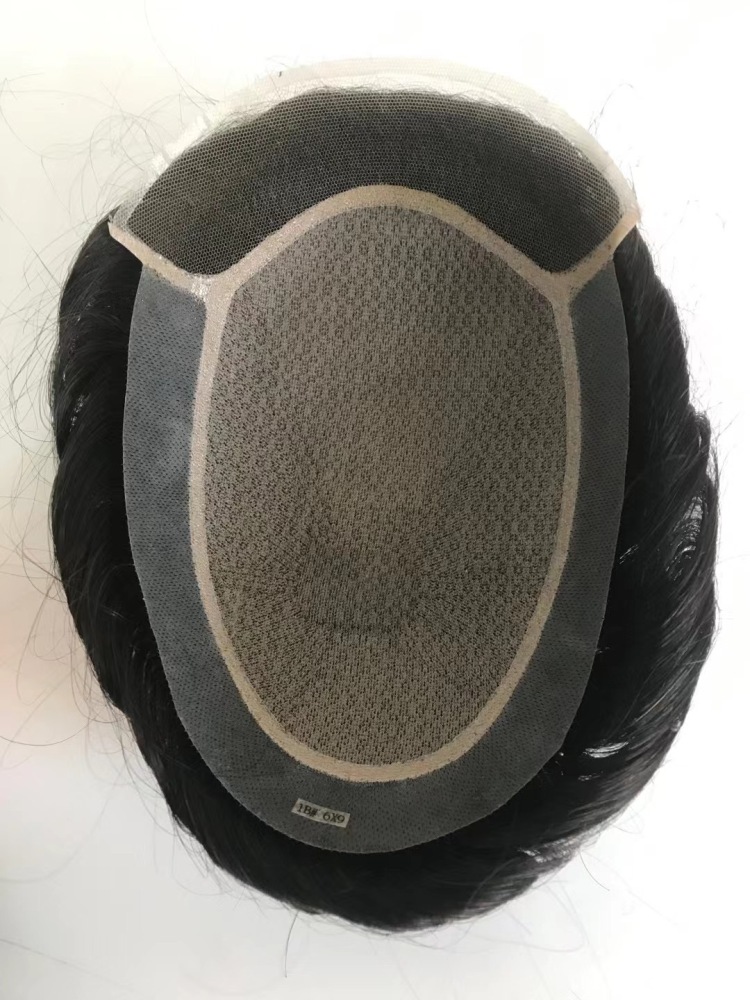 Silk Base French Lace Front Bleached Knots Hair System for Men | Natural Hairline | Long-lasting SFP