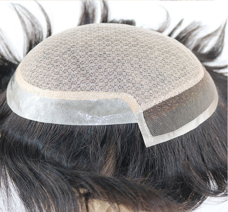 Silk Base French Lace Front Bleached Knots Hair System for Men | Natural Hairline | Long-lasting SFP