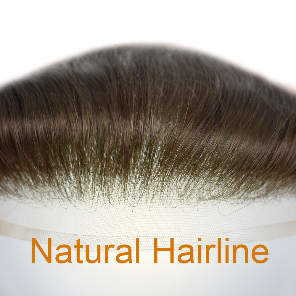Silk Base French Lace Front Bleached Knots Hair System for Men | Natural Hairline | Long-lasting SFP