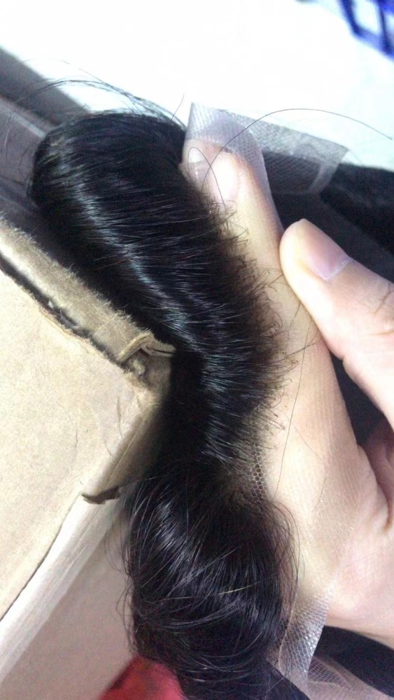 BX2 MENS HAIR SYSTEM BLEACHING REAL HUMAN HAIR PIECE FOR MEN