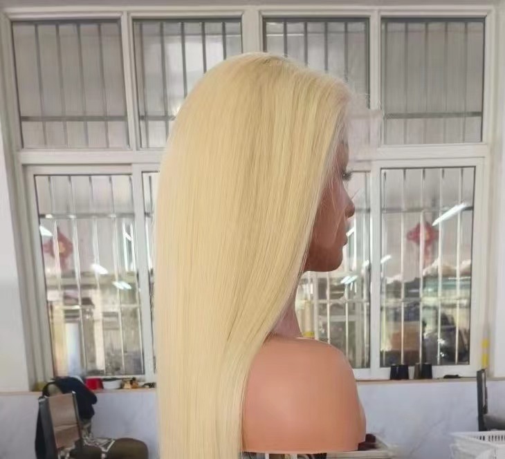 Full lace wig #613 Blonde color FULL CAP for man and woman