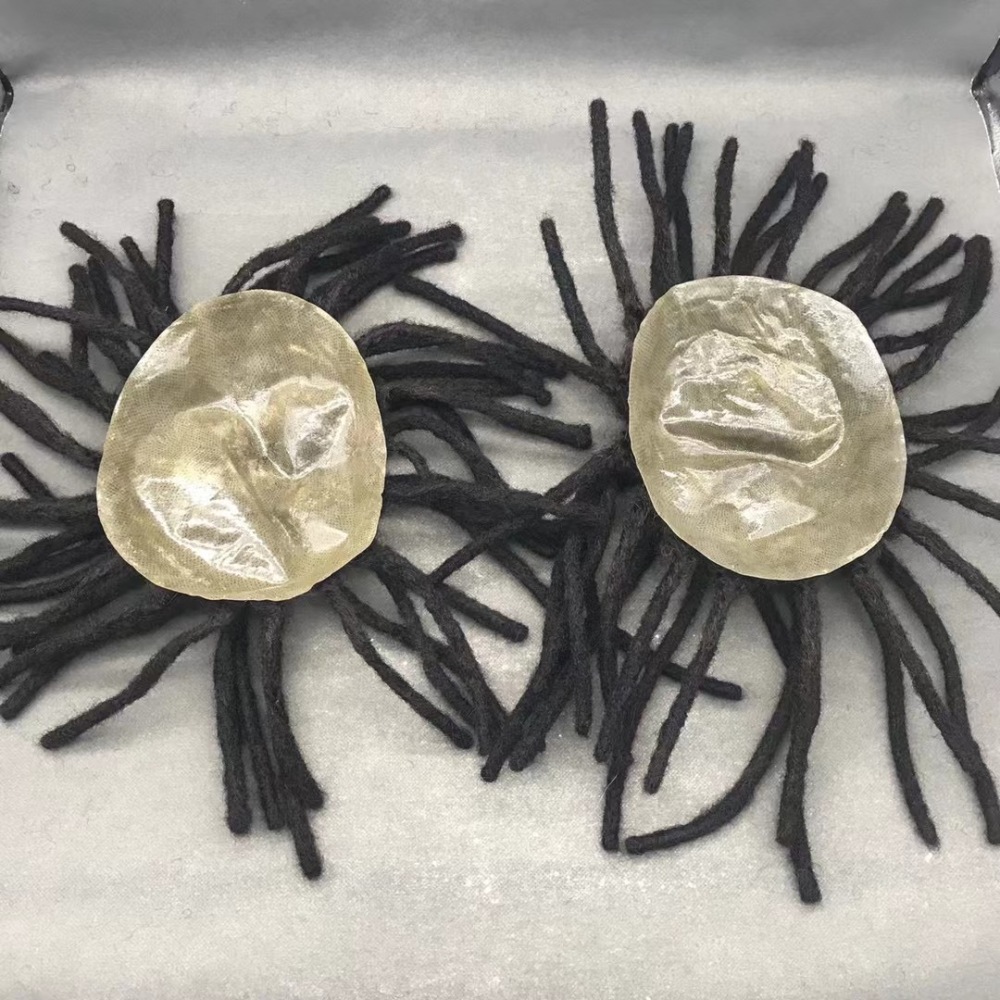 Tupe dreadlocks for balck men Locs long braids wigs full clear poly hair units for men