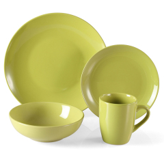 Stoneware monochrome glaze dinner sets