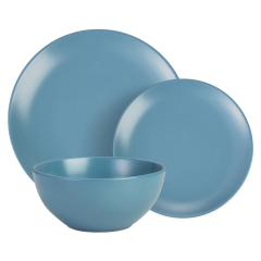 Stoneware matt monochrome glaze dinner sets