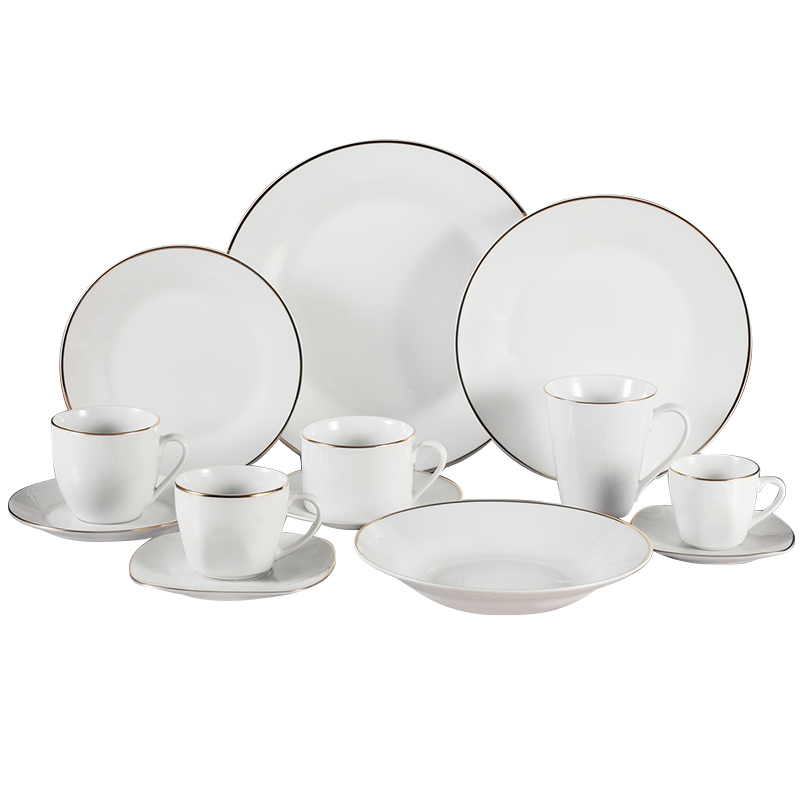 Gold rim dinner sets