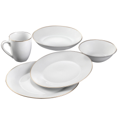 Gold rim dinner sets