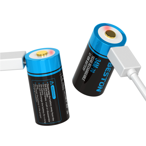 Beston USB 3.7V 34M-70 Rechargeable Lithium Battery 16340