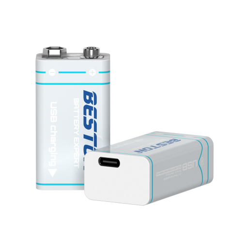 Beston USB 9V 1000mAh Rechargeable Lithium Battery Type-C