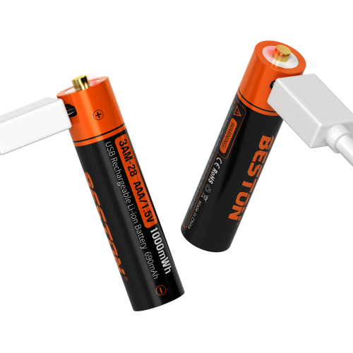 Pile rechargeable AA USB 1,5 V au lithium AAA - Chine Batterie