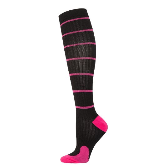 Hot Sale Knee High Long Cycling Medical Stocking 20-30 mmhg for Running Nurse Compression Socks