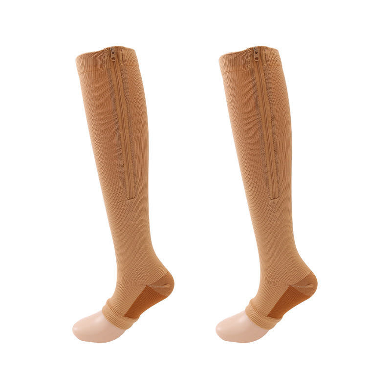 custom zipe Copper compression socks