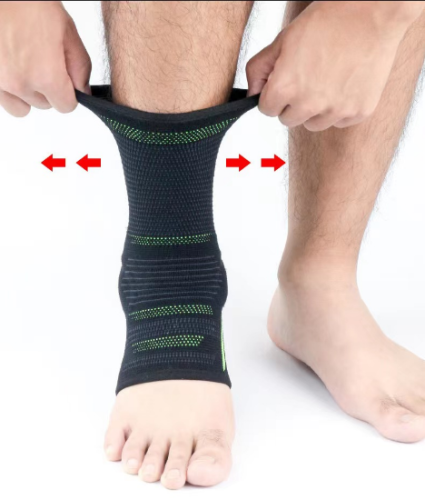 Foot Socks Silicon Ankle Brace Compression Support Sleeve With Silicone Gel