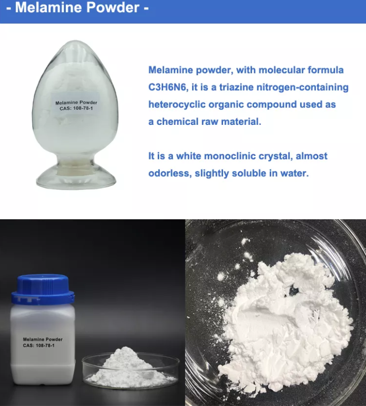 Melamine/cyanuramide/triaminotriazine